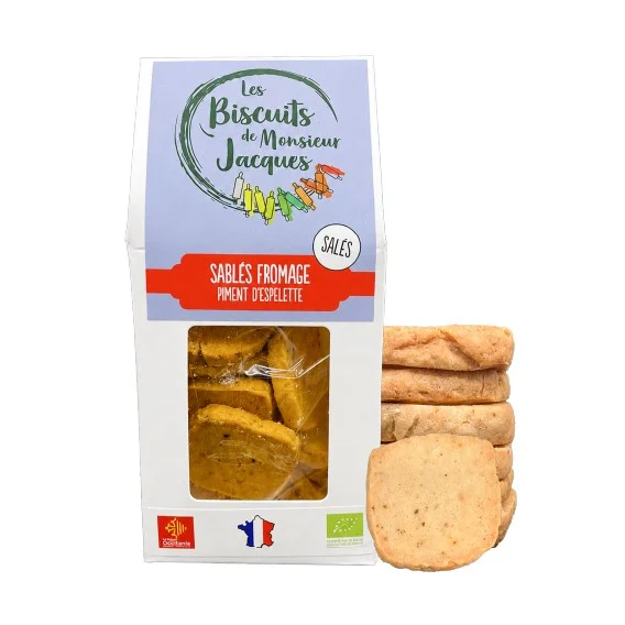 Savoury cheese and Espelette pepper shortbread, Biscuiterie Artisanale de Sommières